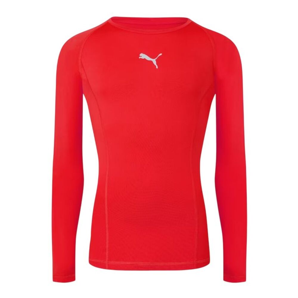 Puma Mens Liga Long-Sleeved T-Shirt / Red